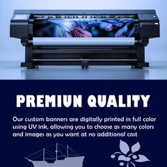 Custom Vinyl Banner – 13oz Heavy Duty – Personalized Banner Indoor and Outdoor