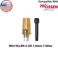 US Fit Osstem Hiossen Dental Straight Transfer Abutment Mini/Regular with Screws