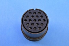 Amphenol Circular MIL Spec Connector 19P #16 PIN CONTACTS MS3106A22-14S