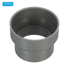 2Pcs 4″ to 3.5″ Duct Reducer Connector Ventilation Tube Increaser Adapter Grey