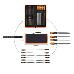 17Pcs File Tool Set with Carry Case,Premium Grade T12 Drop Forged Alloy Steel…