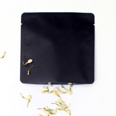 Multi-Size Both-Sided Matte Black Aluminium Mylar Open Top Bag w/ Tear Notches