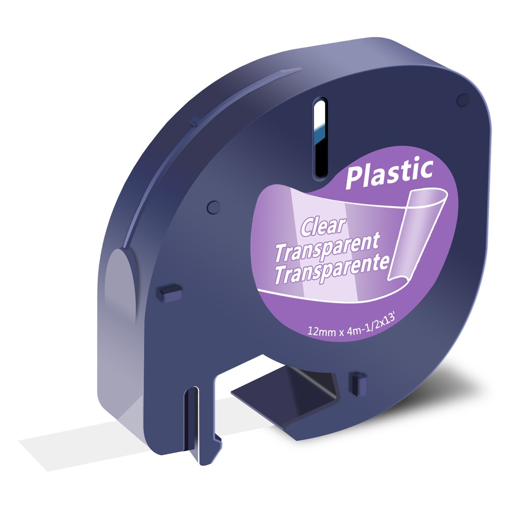 1PK Refills Label 1/2″ Black on Clear Tape 16952 for Dymo LetraTag LT-100H