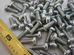 Machine Screw M4-0.7 x 12 Phillips Pan DIN7500 Spiral Steel Zinc Lot of 50 #3292
