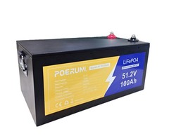 48V 100Ah LiFePO4 Lithium Battery Bluetooth BMS with Charger For Solar Camp RV
