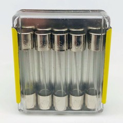 5x Bussman MDL-1/8-R Fuse Buss Small Dimension Glass Tube
