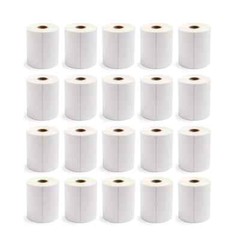 20 Rolls (5000) 4″x6″ Direct Thermal Shipping Label 250/Roll Zebra LP2844/ZP450