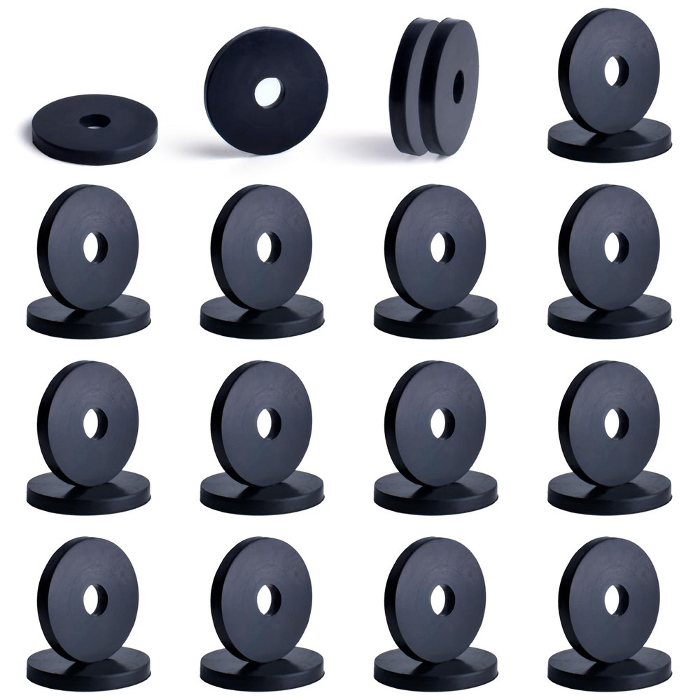 Rubber Washer 30Pcs 1 Inch OD x 1/4 Inch ID x 1/8 Inch Thickness, Flat Washer…