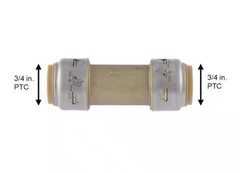 SharkBite MAX UR2016A, 3/4-In. x 3/4-in. Push-to-Connect Check Valve