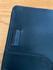Vintage Levenger black Leather disc binder planner Circa date Book & notes NICE