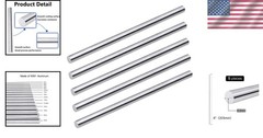 Corrosion-Resistant 6061 Aluminum Round Rod, 3/8″ Diameter, 5 Pack for Creatives