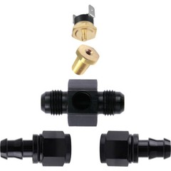 6AN-10AN TRANS-MISSION OIL COOLER HOSE ADAPTER ELECTRIC FAN TEMP-ERATURE SWITCH