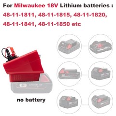 Adjustable Voltage Portable DC Power Supply for Milwaukee 18V Battery 0-30V 0-5A