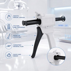 Dental Impression Mixing Dispensing Gun 2:1 1:1/2:1 10:1/4:1 50ml BRITEDENT