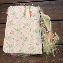 Fairy Junk Journal Silver Pink Boho Woodland Grungy Softcover 3 Signatures
