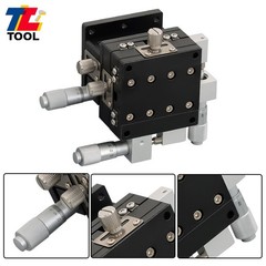 XYZ 3Axis Linear Stage Trimming Platform Bearing Tuning Sliding 60x60mm