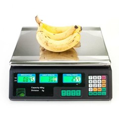 88 LB 40KG/5g Digital Weight Scale Price Computing Food Meat Produce Deli Market