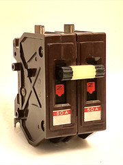Wadsworth A250NI 50 Amp 2 Pole Metal Foot Circuit Breaker A250