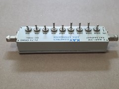 KAY Elemetrics 449A Attenuator DC- 1 GHz Zero Loss SMA 1 Watt 75 Ohms