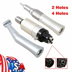 NSK Style Dental Slow Low Speed Handpiece Straight Contra Angle Air Motor 4Holes