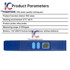 TDS Meter Digital Tester Water Quality Testing Tool for Drinking Water 0-9990ppm