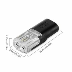 50 PCS Double-Wire Plug-in Cable Snap Connector Terminal Block w/ Locking Buckle