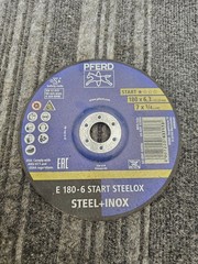(QTY 5) PFERD 63890 Start Steelox Grinding Wheel 7″ x 1/4 x 7/8″ Arbor Type 27