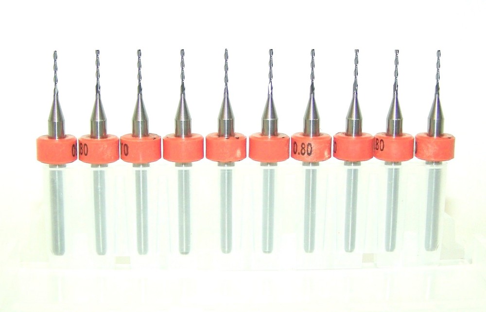 (10) – 0.80mm (.0315″) 2 FLUTE CARBIDE ENDMILLS – XXL Flute LN 1600.0315.256A1