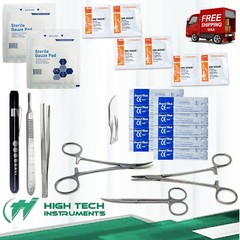 Pet Emergency First Aid Kit, Hunting Hiking Fishing Trips w/ Pets, 24 Pieces