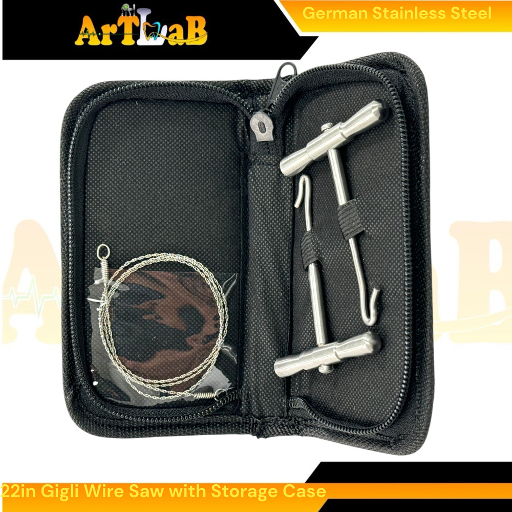 Gigli Flexible Wire Saw with Handles & Storage Case Multi-Purpose Cutting Tool