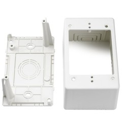 HellermannTyton – TSRPFW-JB3 – Sgl Gang Jct Box 2.77in Deep PVC Off. Wht (1 EA)
