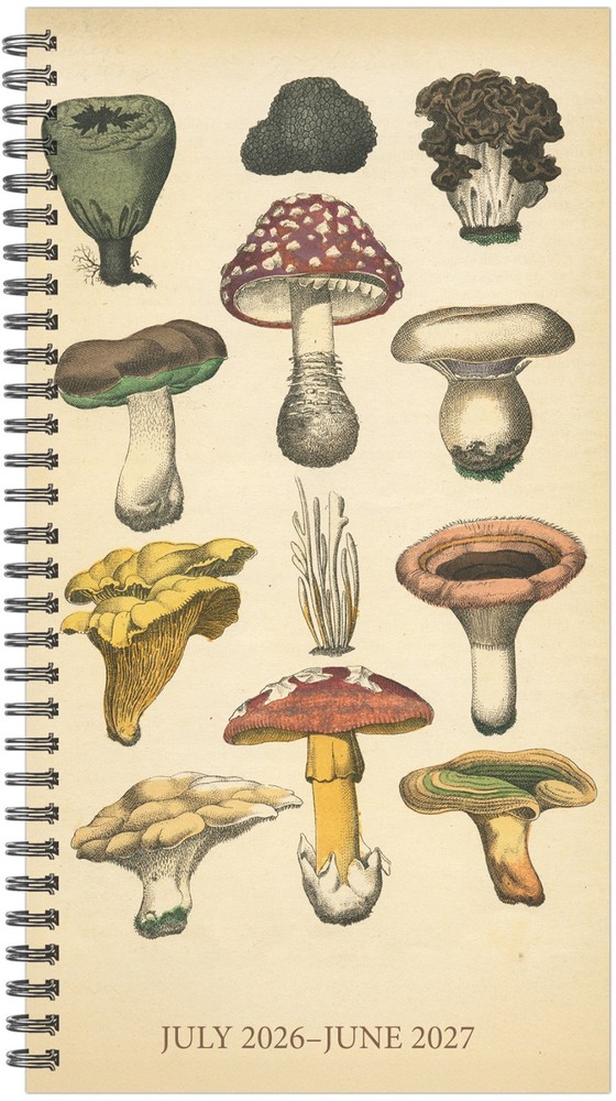 Fungi Files AY July 2026 – June 2027 3.5″ x 6.5″ Softcover Weekly Spiral Planner