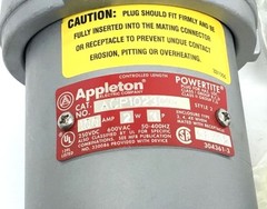 Appleton ACP1023CD 100 Amp Pin & Sleeve Plug 2 Wire 3 Pole Style 2