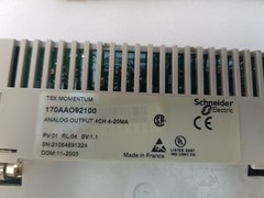 SCHNEIDER TSX MOMENTUM 170AAO92100 ANALOG OUTPUT 4CH 4-20MA