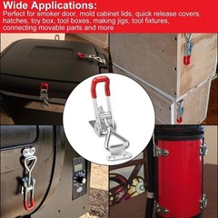 6 Pack Adjustable Toggle Latch Clamp Quick Release Pull Latch for Tool Box