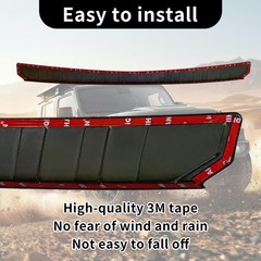 Tybock Rear Bumper Protector Guard Accessory Trim Cover Scratch Resistant Tru…