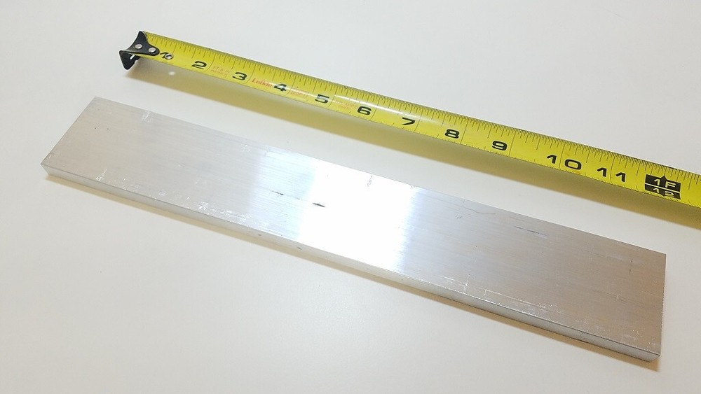 6061 Aluminum Flat Bar, 1/2″ x 2″ x 12″ long, Solid Stock, Plate, Machining