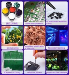 20W LED UV Curing Lamp 365nm/395nm/405nm AC90-240V UV Curing Lamp