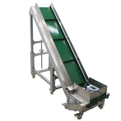 Electric PVC Belt Climbing Conveyor Inclined Conveyor for Assembly Lines 7.8″ W