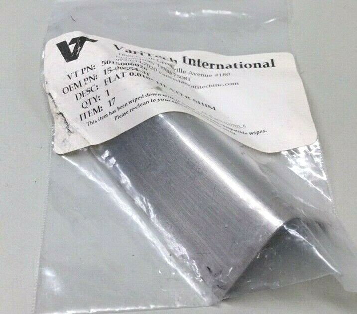 VariTech 5015006026 Heater Shim 0.010″ Angled 3″ Length Novellus 15-00554-31