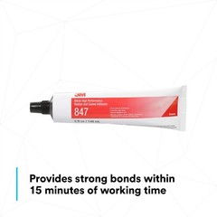3M 847 Nitrile High Performance Rubber and Gasket Adhesive, Brown