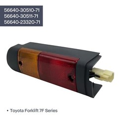 56640-30510-71 Forklift Left Rear Lamp Replacement Deep Gray Light OE Part