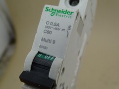 (12) Schneider 0.5A Amp Multi 9 Mini Breaker C60 120/240VAC, 1-Pole, 60100