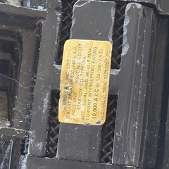 FEDERAL PACIFIC NA2125 2 Pole 125 AMP NA Stab-Lok MAIN FPE NA2P125 2PNA125