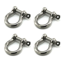 4Pcs 5/16 Clevis Pin D Ring Shackle Bow Anchor Stainlesssteel Heavy Duty Shackle