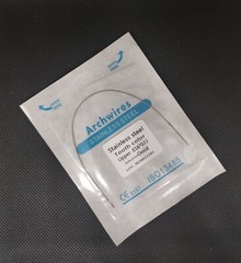 20Packs Dental Orthodontic Stainless Steel Tooth Color Rectangular Arch Wires