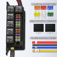 Heavy-Duty Pre-Wired 12V Fuse and Relay Box for Marine & Automotive Applications