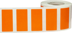 Rectangle Color Stickers | 0.75 x 1.5″ Inch | 500 Pack | Pick One Color