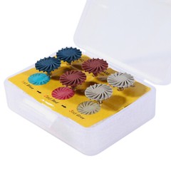 Dental Composite Polishing Diamond System RA 14mm Wheels Coarse Medium Fine