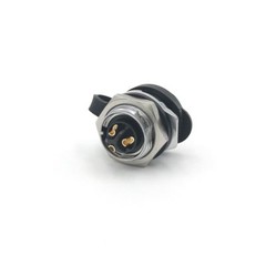 2 Pin M16 Size Power Circular Connector Female Plug & Male Socket Outdoor IP67
